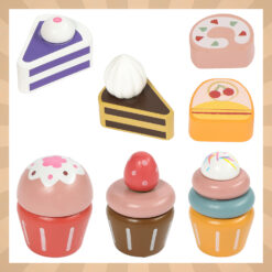 Suur puidust teeserviis ja koogikomplekt Soodukas.Com