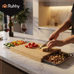 Bambusest lõikelaud konteineritega Soodukas.Com