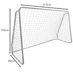 Jalgpallivärava võrk 213x150x90cm Soodukas.Com