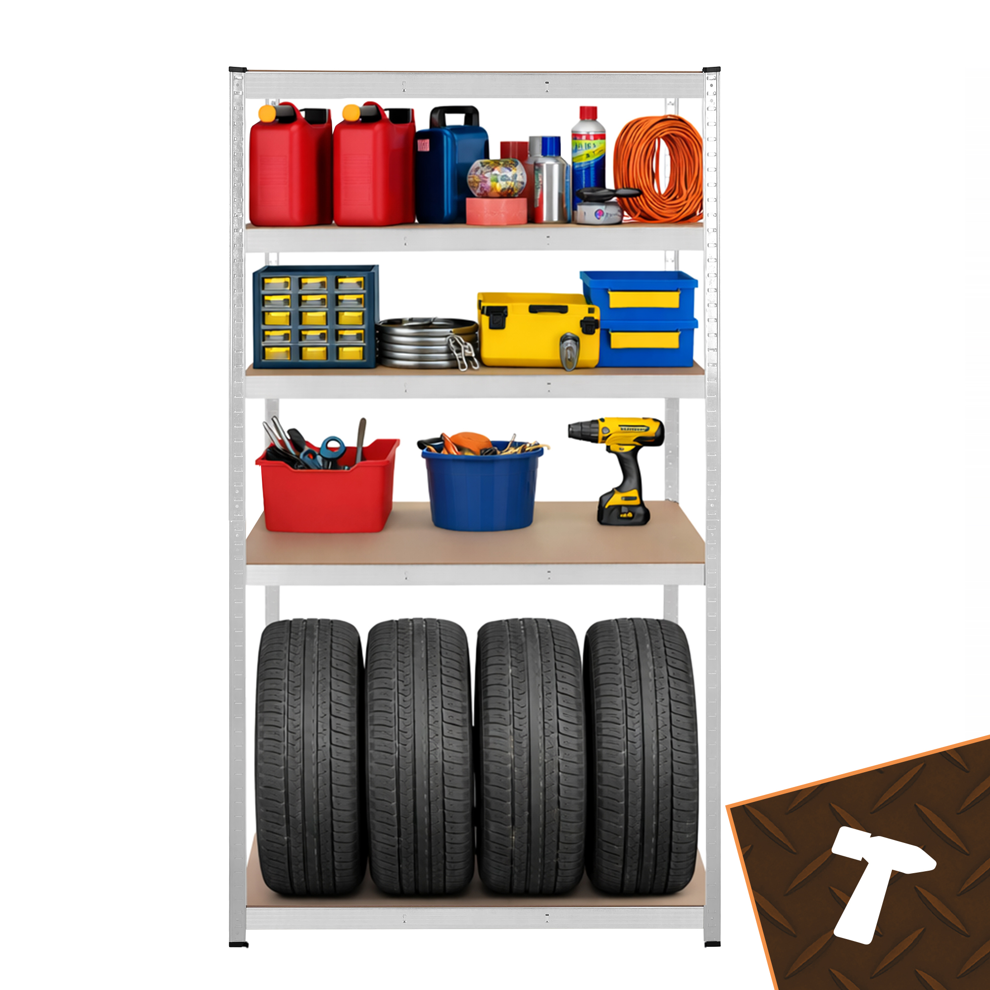 Metallist laoriiul 5 tasapinnaga 180x100x60cm – Soodukas.Com Metallist laoriiul 5 tasapinnaga 180x100x60cm - Image 11