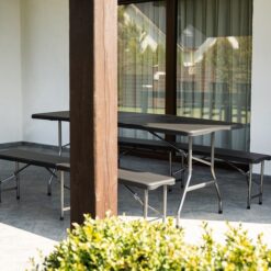 Kokkupandav aialaud kahe pingiga 180cm Soodukas.Com