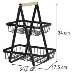 Kahekorruseline puuviljakorv Soodukas.Com