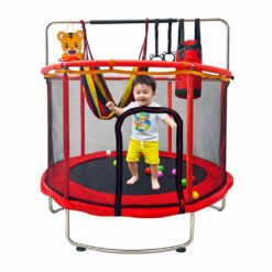 Laste batuut võrkkiige ja treeningvahenditega 155cm Soodukas.Com