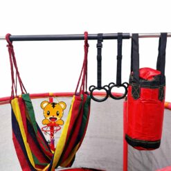 Laste batuut võrkkiige ja treeningvahenditega 155cm Soodukas.Com