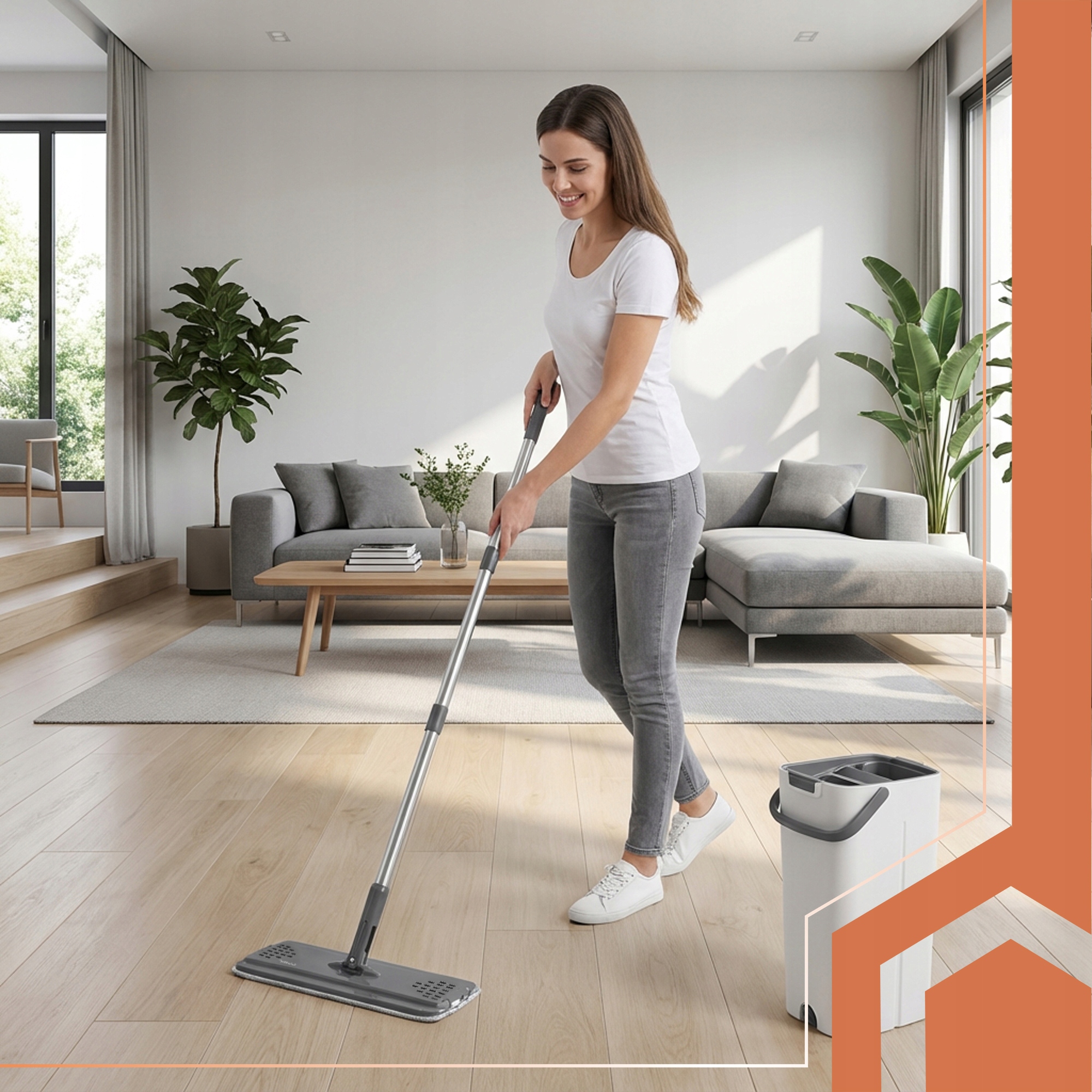 Põrandapesu mopp kahekambrilise ämbriga 8,5L – Soodukas.Com Põrandapesu mopp kahekambrilise ämbriga 8,5L - Image 5