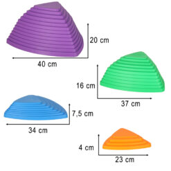 Tasakaalukivid lastele – 11-osaline sensoorne rada Soodukas.Com