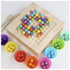 2in1 puidust motoorikamäng - köögiviljaaed + kuulimäng Soodukas.Com