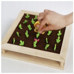 2in1 puidust motoorikamäng - köögiviljaaed + kuulimäng Soodukas.Com