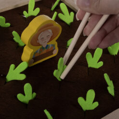 2in1 puidust motoorikamäng - köögiviljaaed + kuulimäng Soodukas.Com