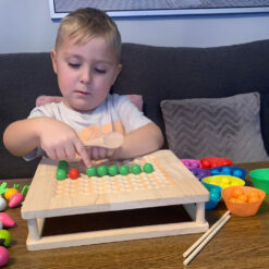 2in1 puidust motoorikamäng - köögiviljaaed + kuulimäng Soodukas.Com