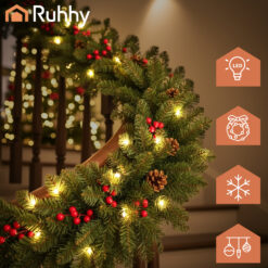 Kuusevanik käbide ja LED tuledega 270cm Soodukas.Com