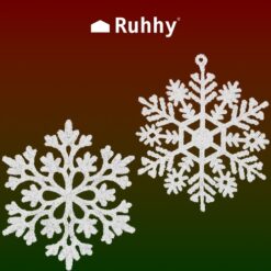 Jõulukaunistused - lumehelbed 12tk Soodukas.Com