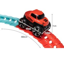 Suur painduv autorada + isesõitev auto (192 osa) Soodukas.Com