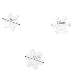 Aknakleepsud lumehelvestega Soodukas.Com