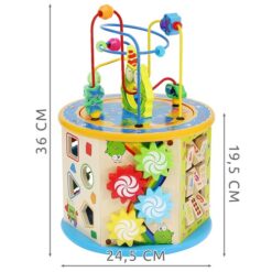 Suur puidust tegeluskeskus 8in1 Soodukas.Com