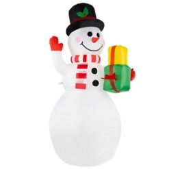 155cm täispuhutav lumememm LED-tuledega Soodukas.Com