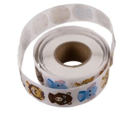 Kleepsud 500tk - loomadega kleepsurull Soodukas.Com