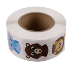 Kleepsud 500tk - loomadega kleepsurull Soodukas.Com