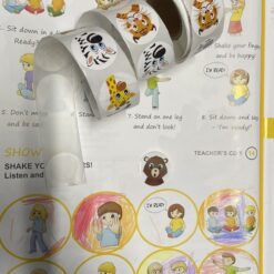 Kleepsud 500tk - loomadega kleepsurull Soodukas.Com