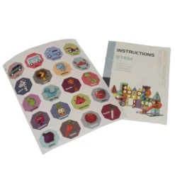 Magnetklotsid - valgustusega pallirada (75 osa) Soodukas.Com