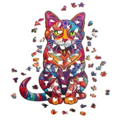 Puidust erikujuliste tükkidega pusle (130 osa) Soodukas.Com