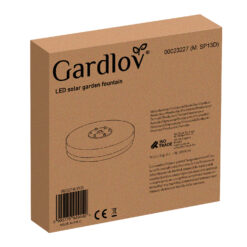 Ujuv purskkaev päikesepaneeli ja LED valgustusega Soodukas.Com