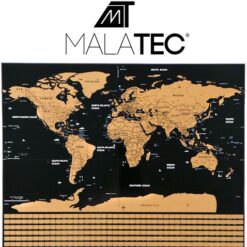 Kraabitav maailmakaart lippudega + aksessuaaride komplekt Soodukas.Com