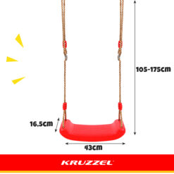 Punane laste kiik köitega Soodukas.Com