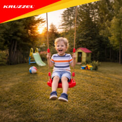 Punane laste kiik köitega Soodukas.Com