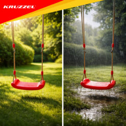 Punane laste kiik köitega Soodukas.Com