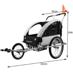 3in1 jalgrattakäru lastele - jalgrattahaagis Soodukas.Com