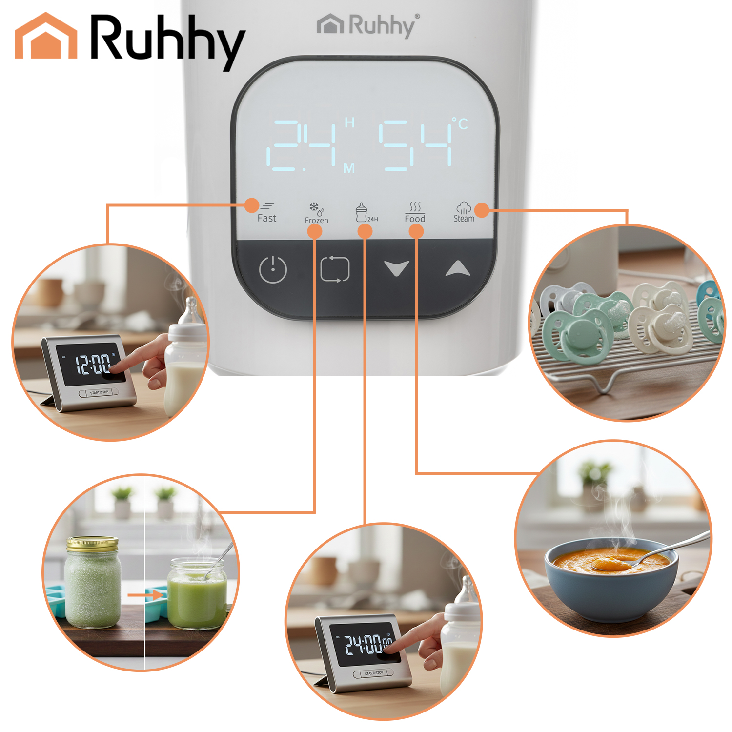 5in1 beebitoidu / lutipudeli soojendaja- steriliseerija – Soodukas.Com 5in1 beebitoidu / lutipudeli soojendaja- steriliseerija - Image 5