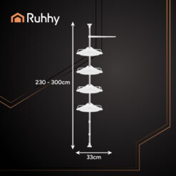 Teleskoopvarrega nurgariiul vannituppa Soodukas.Com