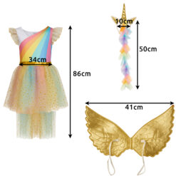 Ükssarviku kostüüm 110–116 Soodukas.Com