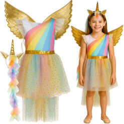 Ükssarviku kostüüm 130–140