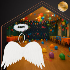 Ingli kostüüm - ingli tiivad + oreool Soodukas.Com