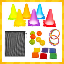 Osavusmängude komplekt - koonused, kotid, pallid, rõngad Soodukas.Com