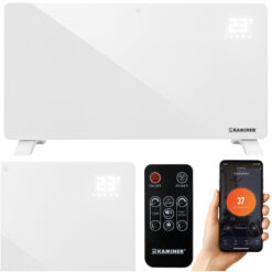 Elektriradiaator 2300–2500W - klaasradiaator WiFi ja kaugjuhtimisega