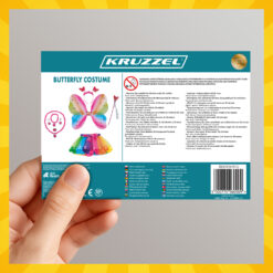 9-osaline liblika kostüüm lastele Soodukas.Com