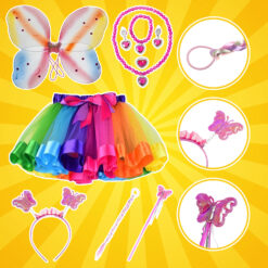 9-osaline liblika kostüüm lastele Soodukas.Com