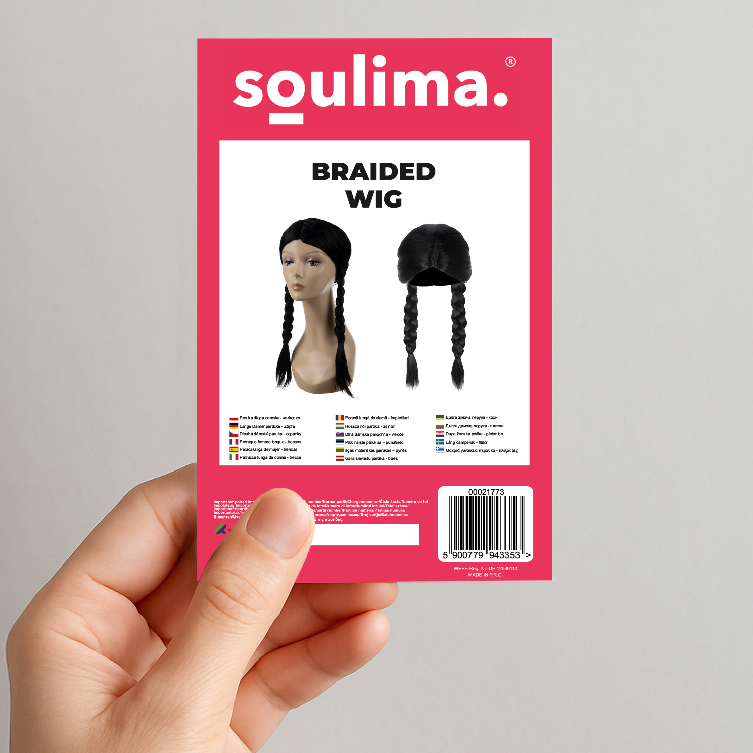 Must patsidega parukas / Wednesday parukas – Soodukas.Com Must patsidega parukas / Wednesday parukas - Image 4