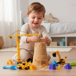 Mängukomplekt kineetilise liiva ja ehitusmasinatega Soodukas.Com