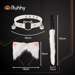 Valge kassi kostüüm Soodukas.Com