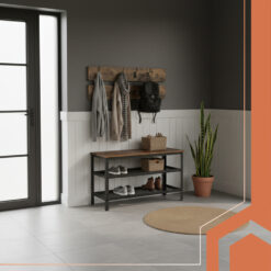 Esikumööbel - jalatsiriiul-pink + nagid  Soodukas.Com