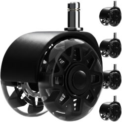 Kummist kontoritooli rattad 5tk