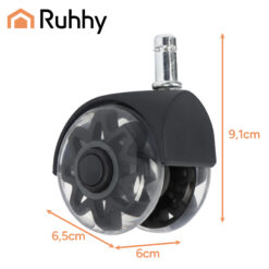 Kummist kontoritooli rattad 5tk Soodukas.Com