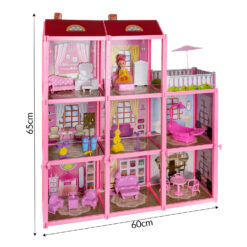 Nukumaja koos mööbli ja nukuga Soodukas.Com