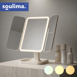 Meigipeegel reguleeritava LED-valgustuse ja suurendusega Soodukas.Com