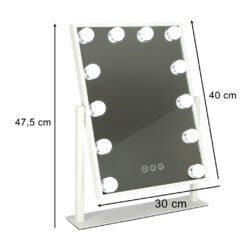 LED meigipeegel 12 pirniga 30x40cm Soodukas.Com