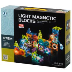 Magnetklotsid - 75-osaline pallirada valguselementidega  Soodukas.Com